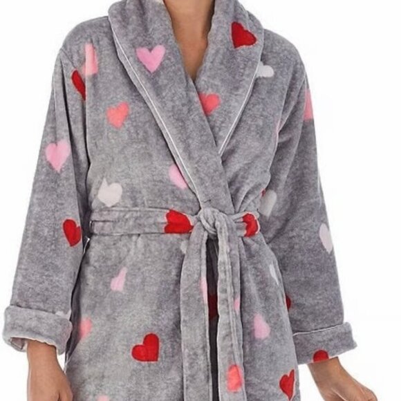 Kate Spade Heart Confetti Chenille Plush Bath Robe Size Medium - Picture 7 of 7